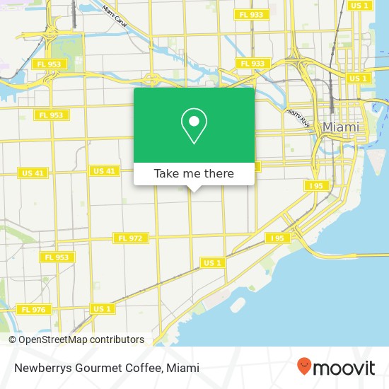 Mapa de Newberrys Gourmet Coffee