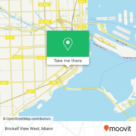 Brickell View West map