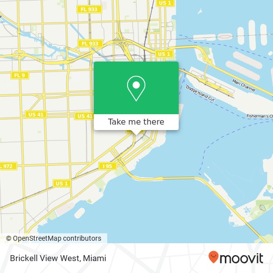 Mapa de Brickell View West