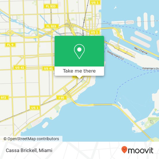 Cassa Brickell map