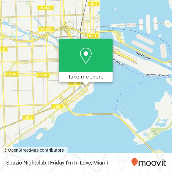 Spazio Nightclub | Friday I'm In Love map