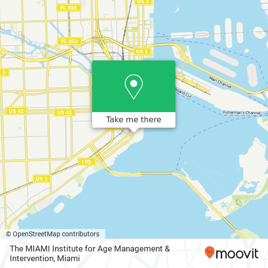 Mapa de The MIAMI Institute for Age Management & Intervention
