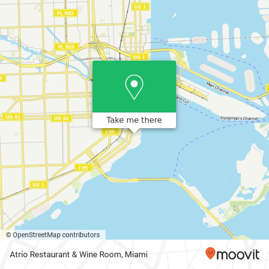 Mapa de Atrio Restaurant & Wine Room