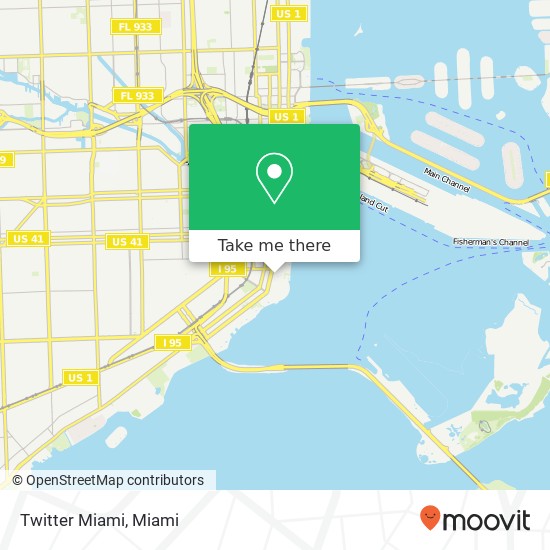 Mapa de Twitter Miami