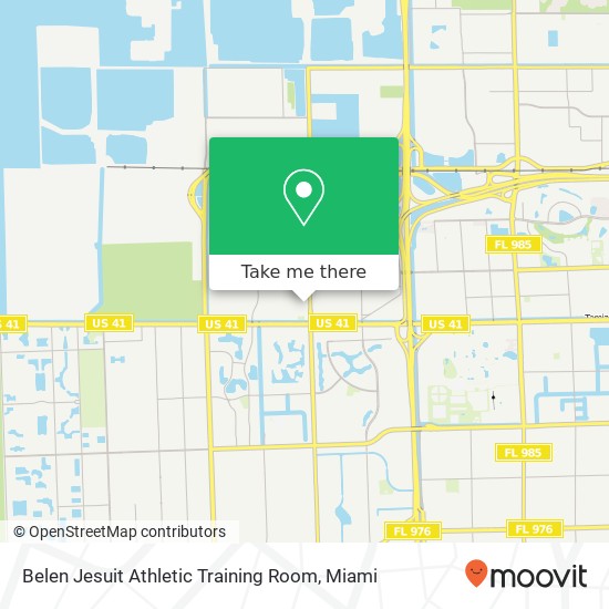 Belen Jesuit Athletic Training Room map