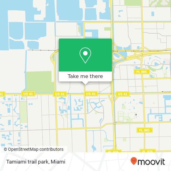 Mapa de Tamiami trail park