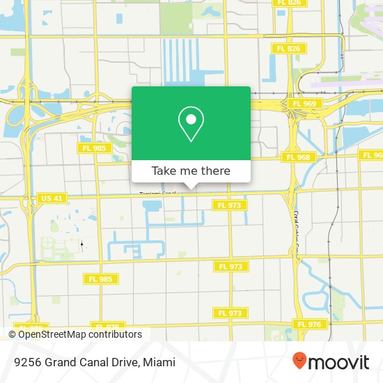 9256 Grand Canal Drive map