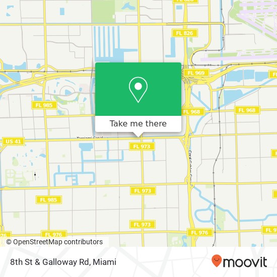 8th St & Galloway Rd map