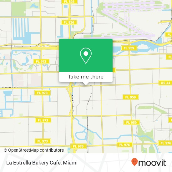Mapa de La Estrella Bakery Cafe