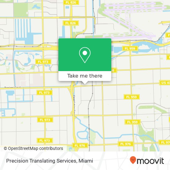 Precision Translating Services map