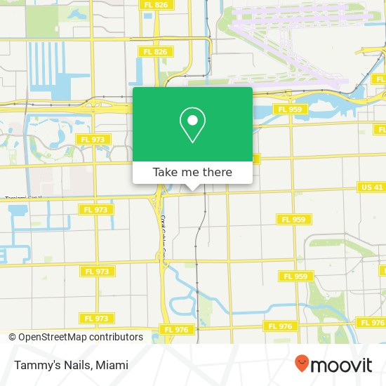 Tammy's Nails map