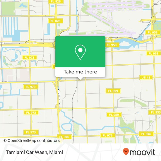 Mapa de Tamiami Car Wash