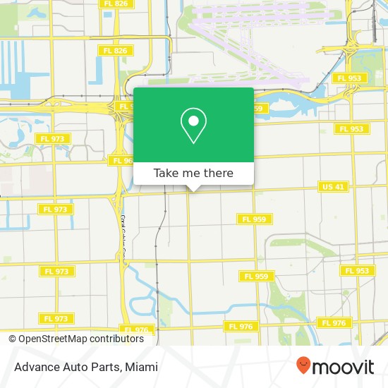 Advance Auto Parts map