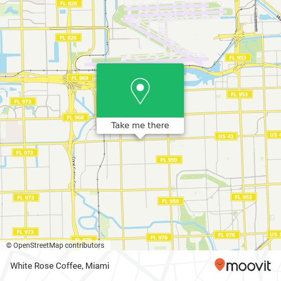 White Rose Coffee map