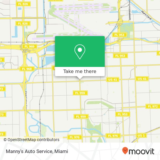 Manny's Auto Service map