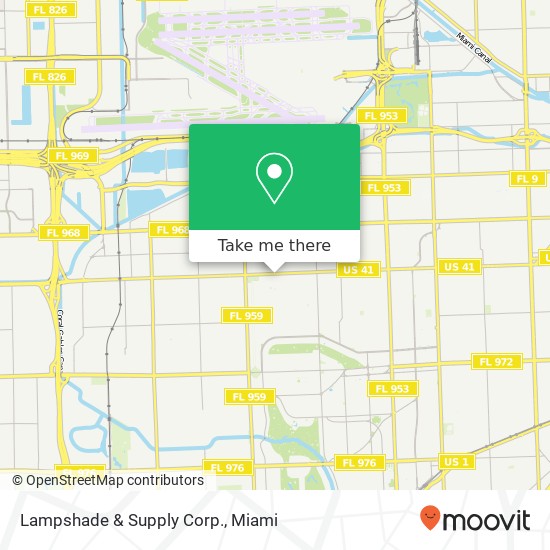 Lampshade & Supply Corp. map