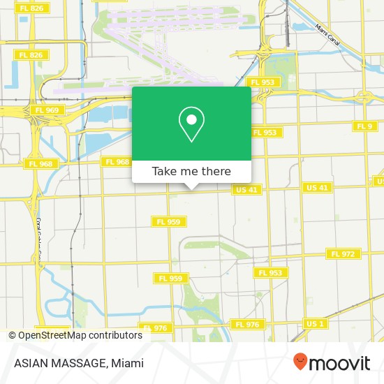 ASIAN MASSAGE map