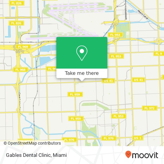 Gables Dental Clinic map