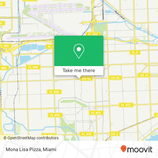 Mona Lisa Pizza map