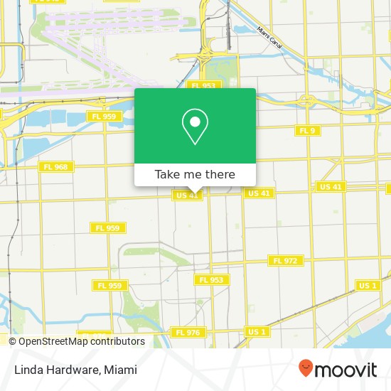 Mapa de Linda Hardware