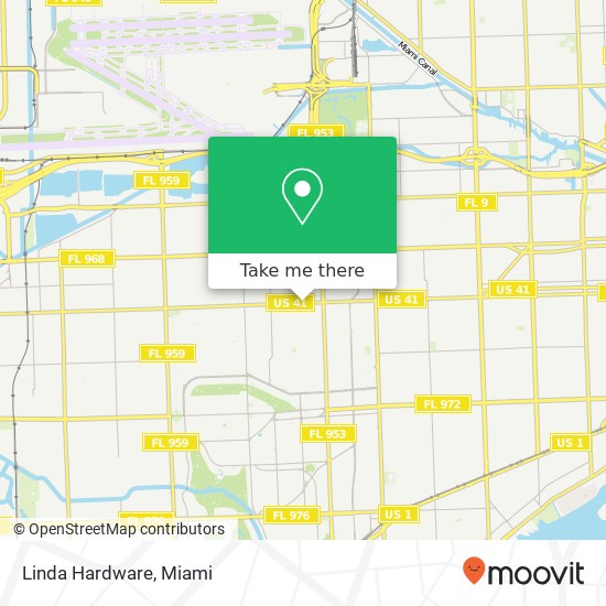 Linda Hardware map