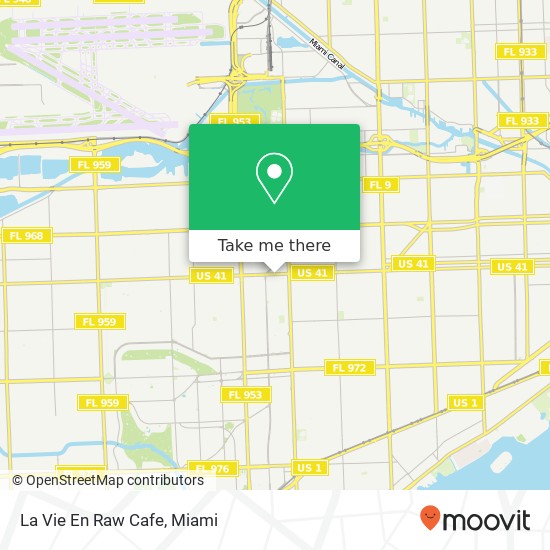 La Vie En Raw Cafe map