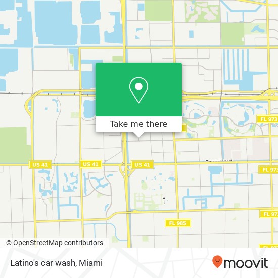 Latino's car wash map