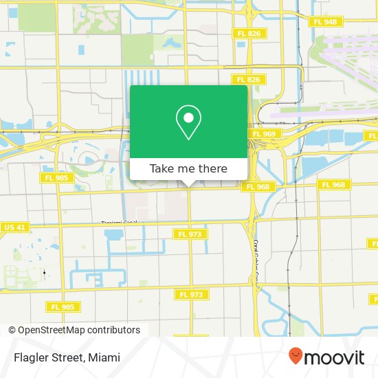 Flagler Street map