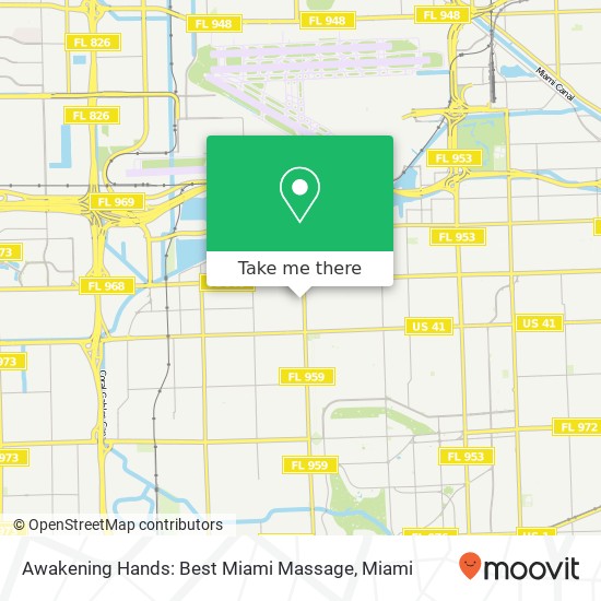 Awakening Hands: Best Miami Massage map