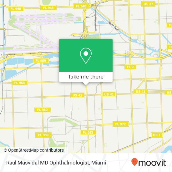 Mapa de Raul Masvidal MD Ophthalmologist