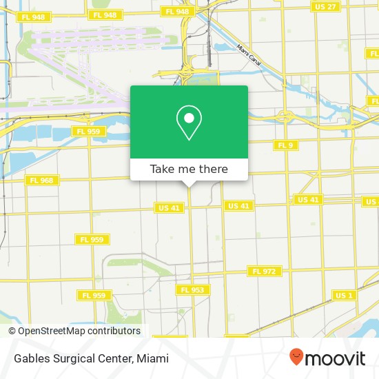 Gables Surgical Center map
