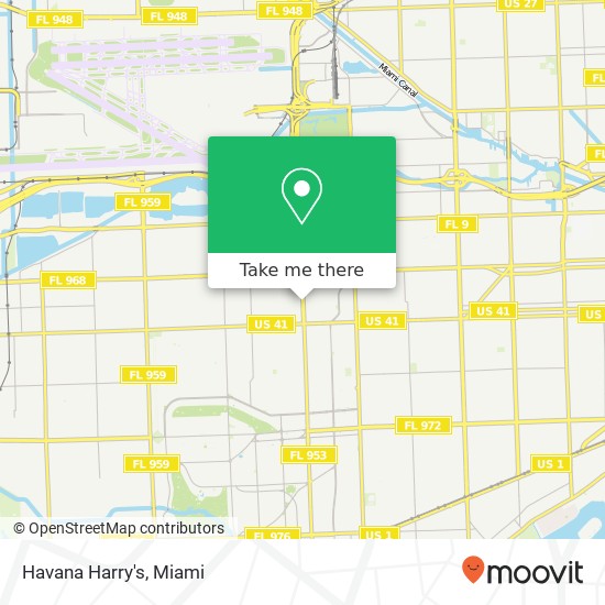 Havana Harry's map