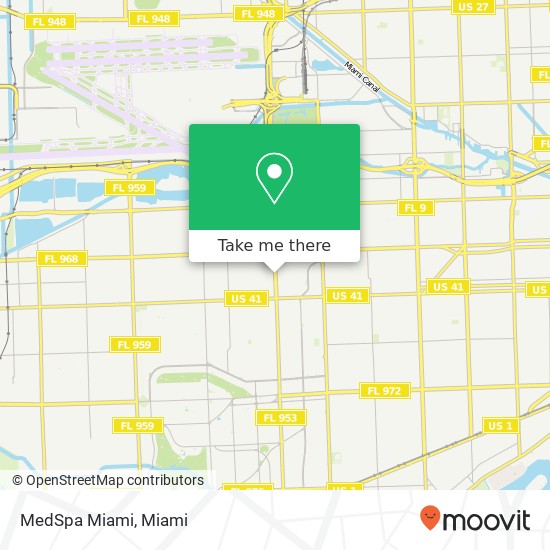 MedSpa Miami map