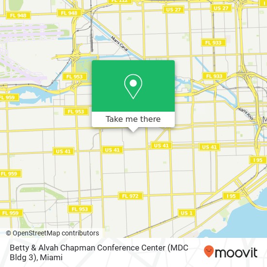 Betty & Alvah Chapman Conference Center (MDC Bldg 3) map