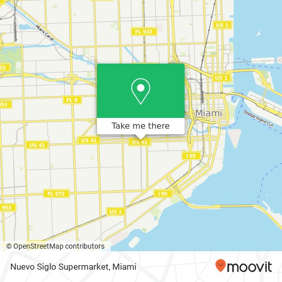Mapa de Nuevo Siglo Supermarket