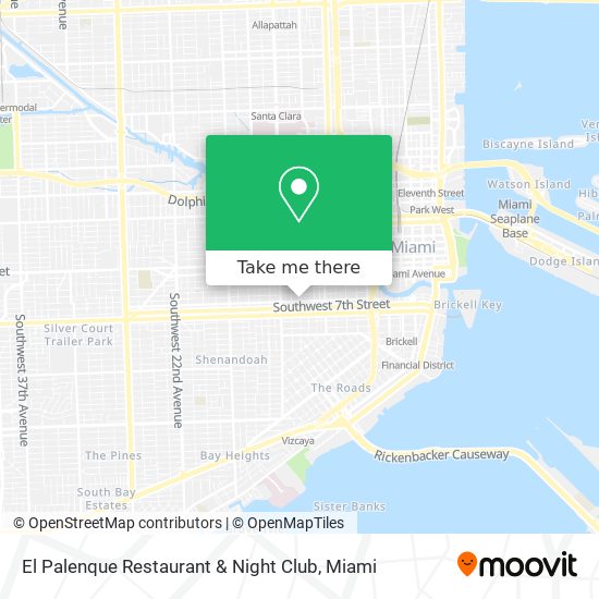 How to get to El Palenque Restaurant & Night Club in Miami by Bus or Subway?