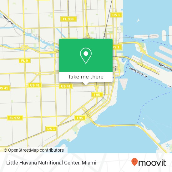 Mapa de Little Havana Nutritional Center