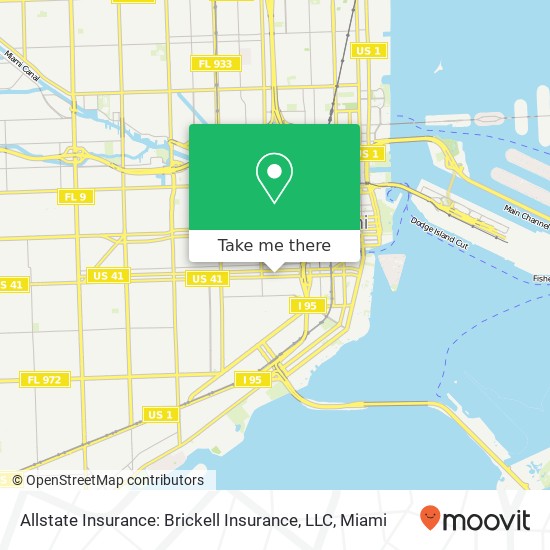 Mapa de Allstate Insurance: Brickell Insurance, LLC