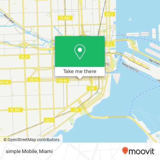 Mapa de simple Mobile