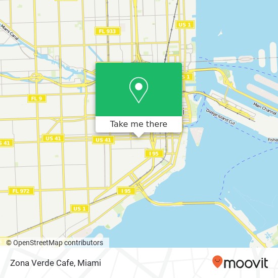 Zona Verde Cafe map