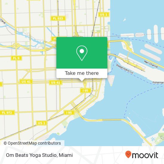 Om Beats Yoga Studio map