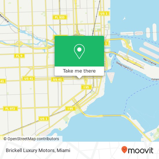 Mapa de Brickell Luxury Motors