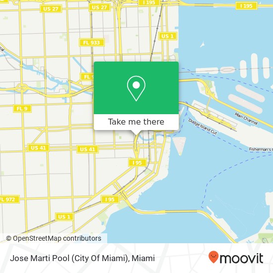 Mapa de Jose Marti Pool (City Of Miami)