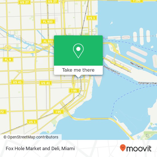 Fox Hole Market and Deli map