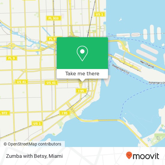 Zumba with Betsy map