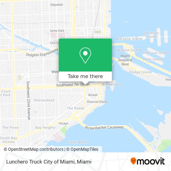 Mapa de Lunchero Truck City of Miami