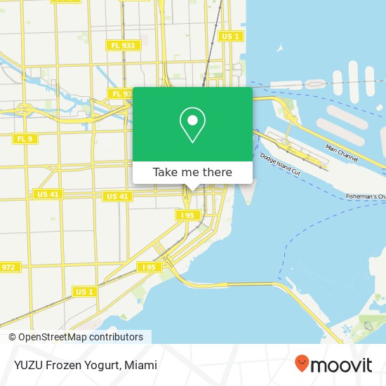 YUZU Frozen Yogurt map