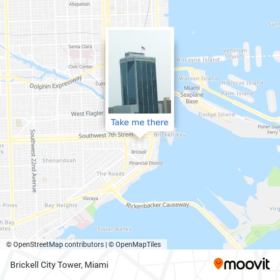Mapa de Brickell City Tower