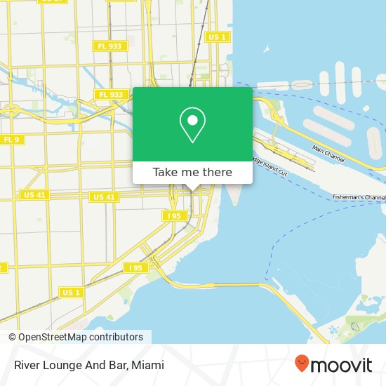 River Lounge And Bar map