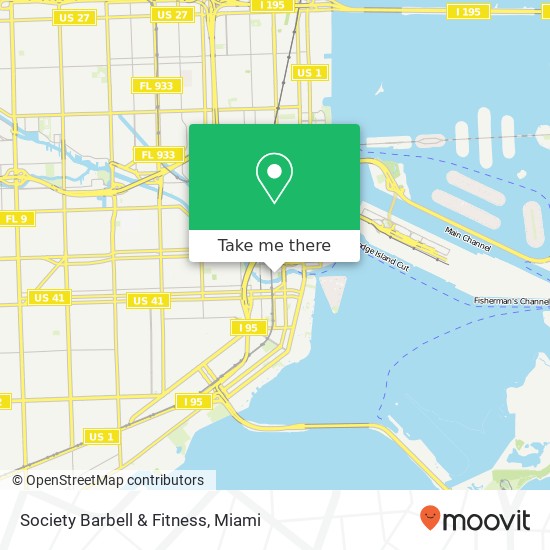 Society Barbell & Fitness map